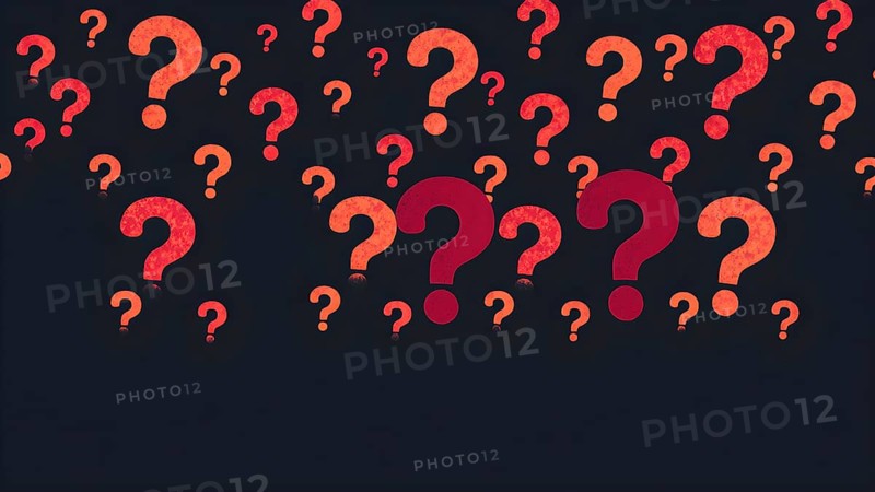 Innovation and new ideas concept with Question Mark, AI generated