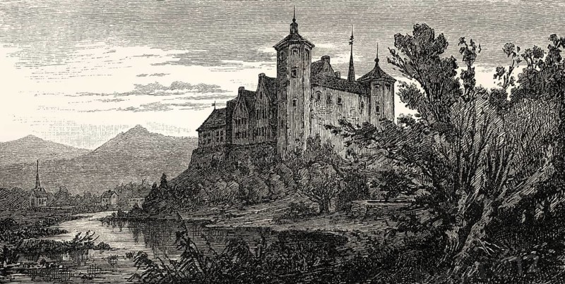 Jagsthausen Castle, Jagsthausen, district of Heilbronn, Baden-Württemberg, Germany, Europe