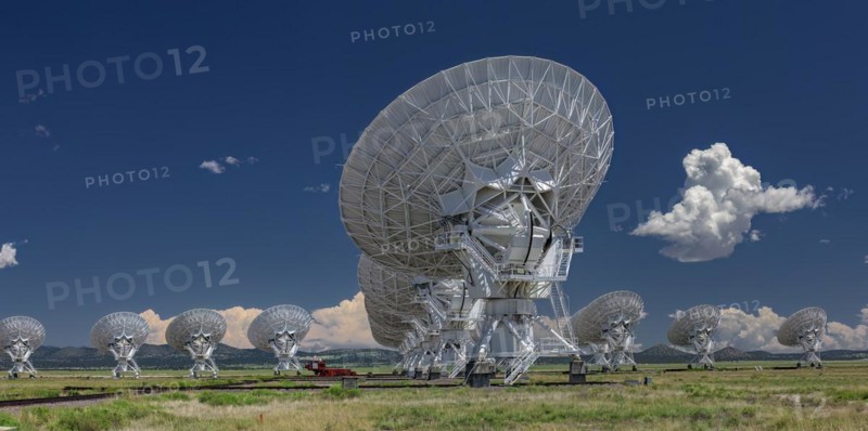 The VLA, Very Large Array, Radio Telescope in Socorro, New Mexico