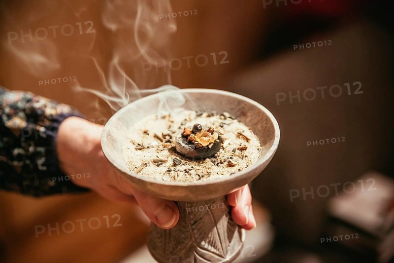 Christmas and New Years Ritual: Traditional (esoteric) incense, smoke