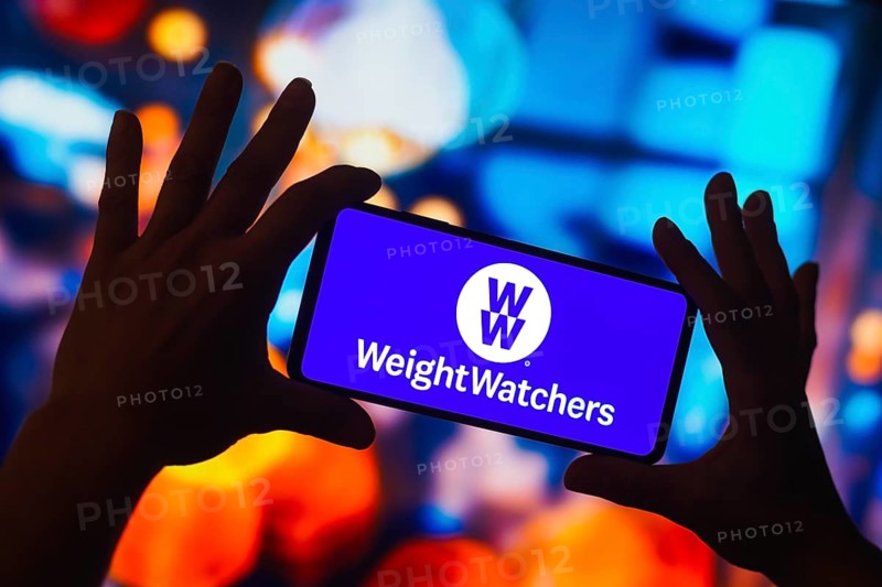 In this photo illustration, the Weight Watchers (WW International) logo is displayed on a smartphone screen