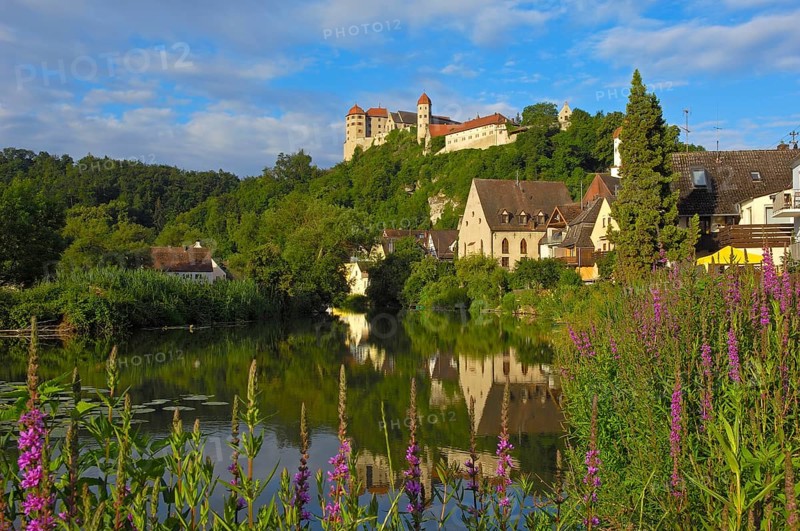 Harburg, Swabia, Harburg Castle, River Wörnitz, Romantic Road, Bavaria, Germany, Europe