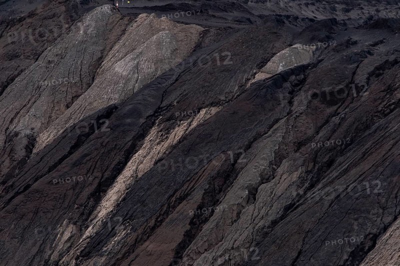 Overburden in the Welzow-Süd opencast lignite mine of Lausitz Energie Bergbau AG (LEAG) in Lower Lusatia, Welzow, Brandenburg, Germany, Europe