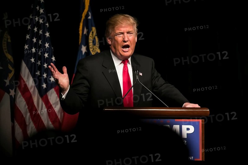 21 February 2016: Republican Presidential candidate Donald Trump speaks to several thousand supporters at a rally in Atlanta, Georgia, Asia