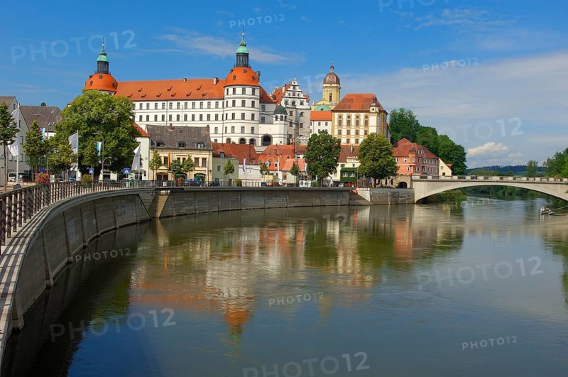 Neuburg on the Danube, Neuburg Castle, Neuburg Castle, Danube, Upper Bavaria, Bavaria, Germany, Europe