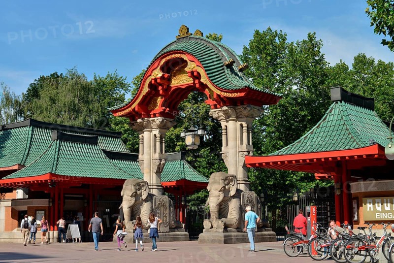 Elephant Gate, Zoological Garden, Budapester Straße, Tiergarten, Berlin, Germany, Elephant Gate, Europe