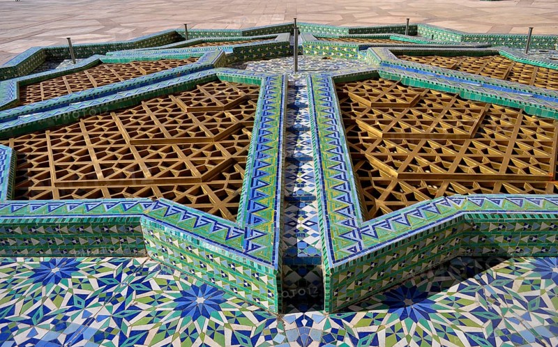 Casablanca city centre, mosque in the city centre, Hassan II Mosque