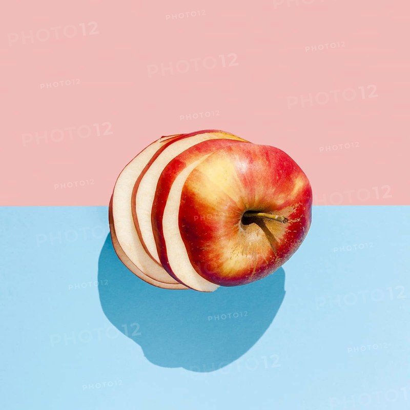 Flat lay tasty red apple. Resolution and high quality beautiful photo