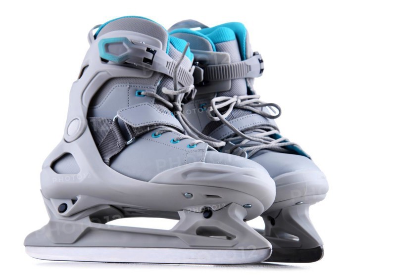 A pair of ice skates isolated on white background