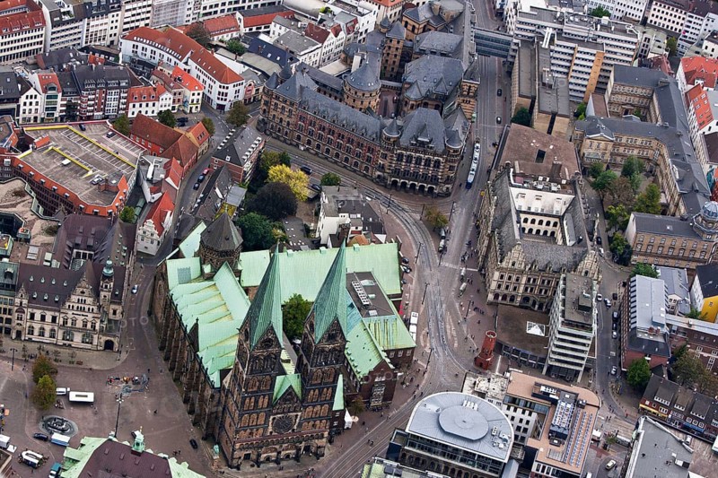 St. Petri Cathedral, Bremen City Hall, Bremen City Centre, Germany, Europe