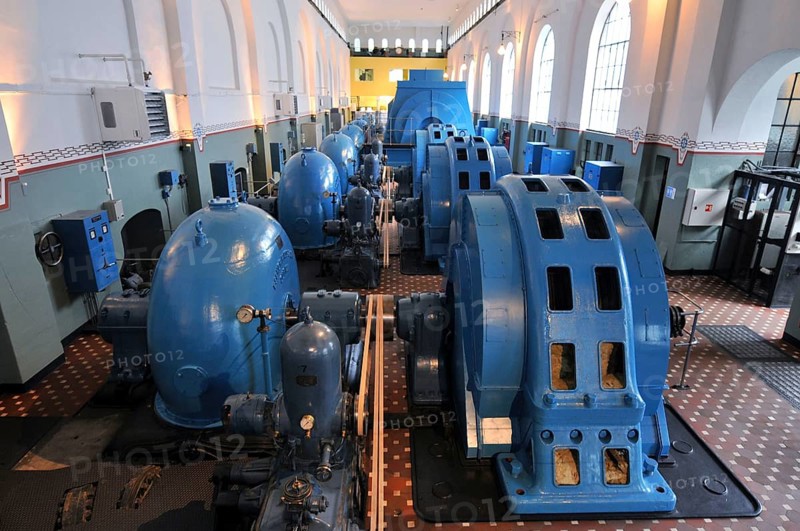 Generator Hall, Power Station, Kraftstasjon Norwegian Hydroelectric and Industrial Museum, Tyssedal, Odda, Norway, Norsk Vasskraft- og Industristadmuseum, Europe
