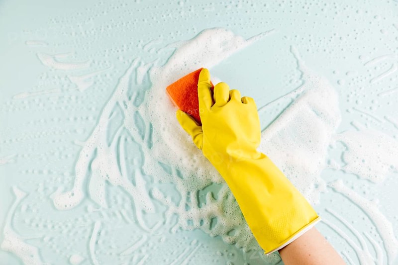 Hands cleaning window 2. Resolution and high quality beautiful photo
