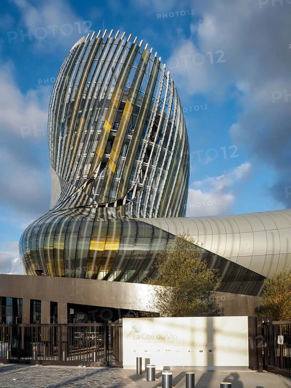 View of La Cite du Vin Building in Bordeaux