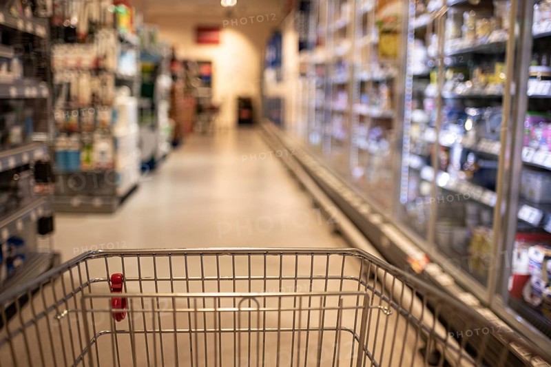 Supermarket, shopping basket