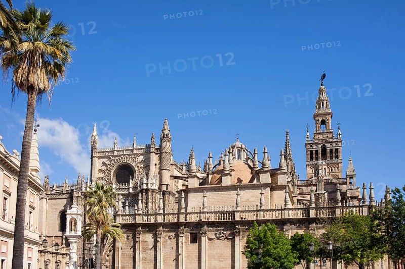 Sevilla Cathedral (Spanish: Catedral de Santa Maria de la Sede), Gothic style architecture in Spain, Andalusia region