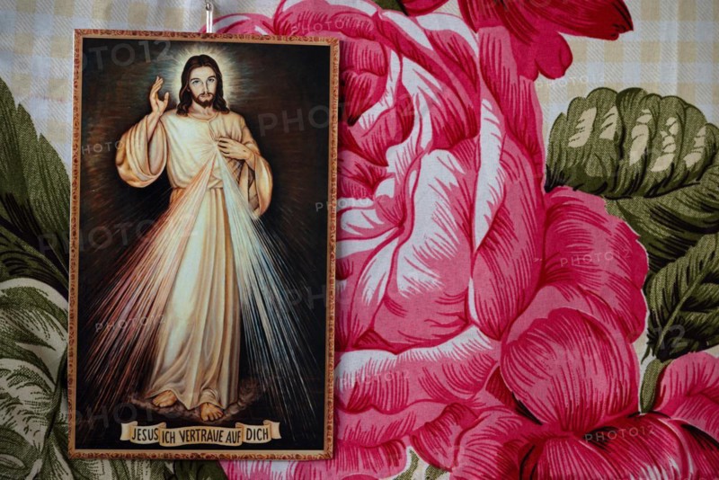Portrait of JESUS, with the inscription JESUS I TRUST IN YOU