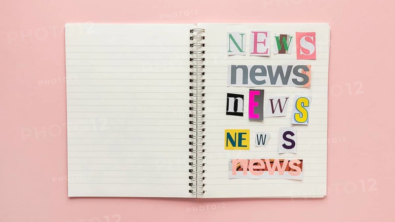 Notebook with fake news