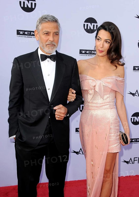George Clooney and Amal Clooney at the AFI's 46th Life Achievement Award Gala Tribute To George Clooney held at the Dolby Theatre in Hollywood, USA on June 7, 2018