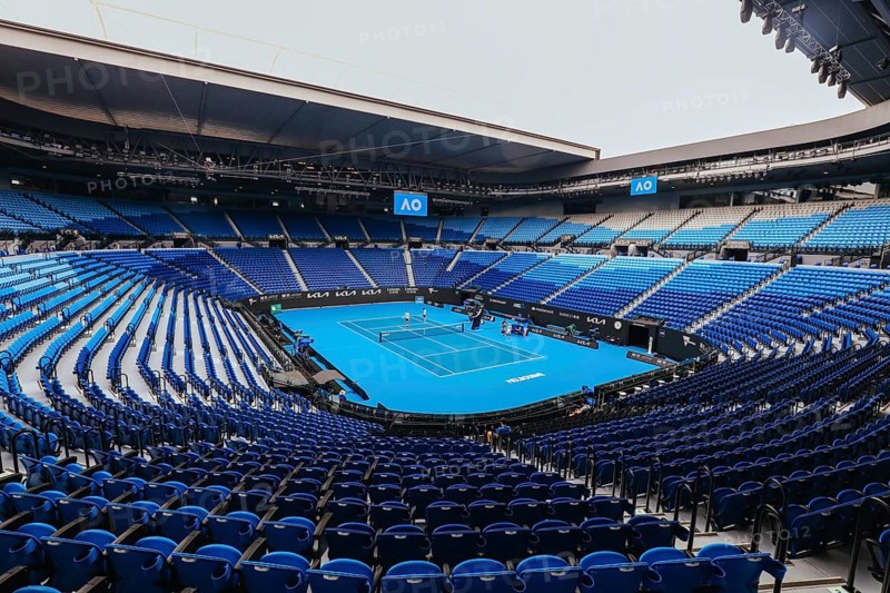 MELBOURNE, AUSTRALIA, JANUARY 15: Atmosphere ahead of the 2022 Australian Open at Melbourne Park on January 15, 2022 in Melbourne, Australia, Oceania