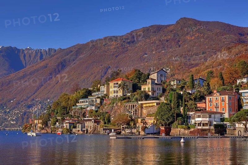 Monte Verita and Moscia, Ascona, Lake Maggiore, Ticino, Lake Maggiore, Switzerland, Europe