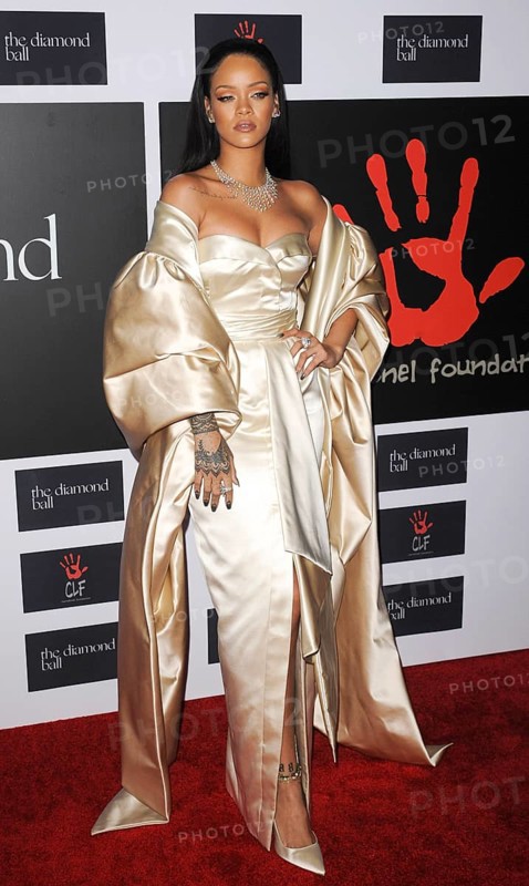 Rihanna at the 2nd Annual Diamond Ball held at the Barker Hanger in Santa Monica, USA on December 10, 2015