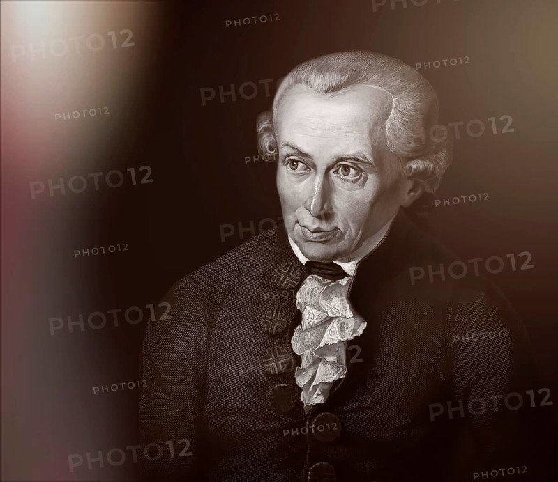 Immanuel Kant, 1724, 1804, German philosopher of the Enlightenment, digital edited according to Gottlieb Doebler