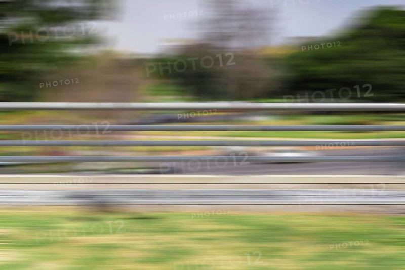Panning. Motion blurred background. Speed concept