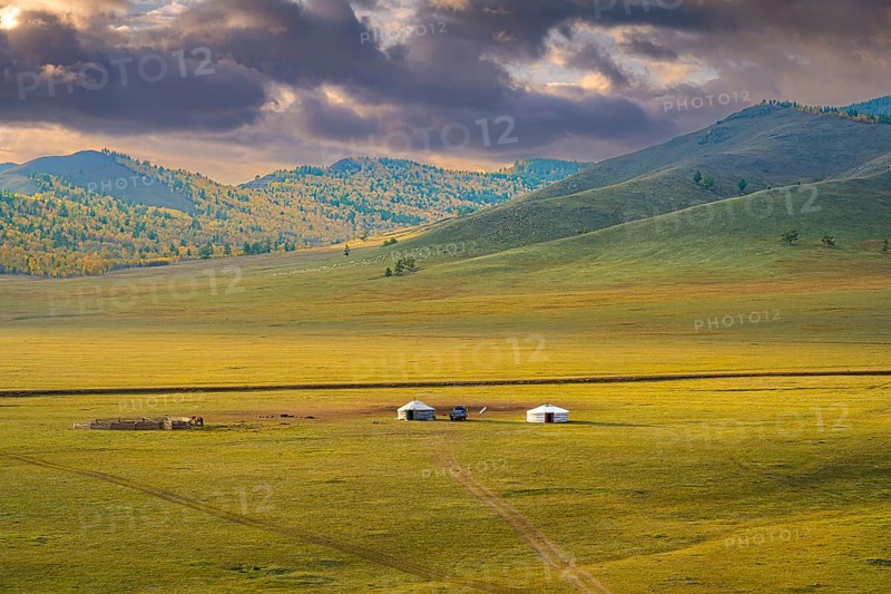 Fall time in Mongolian Selenge province