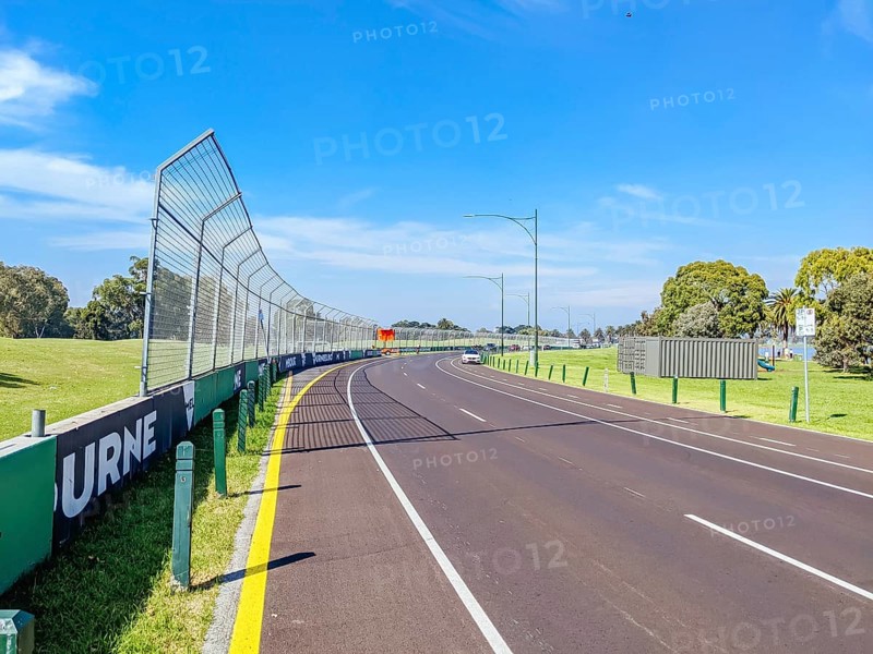 MELBOURNE, AUSTRALIA, MARCH 14 2022: Track build and preparations for the 2022 Formula 1 Australian Grand Prix to be held on April 7-10 2022
