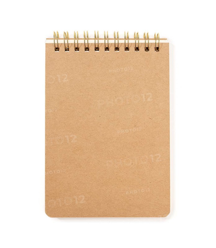Spiral notepad Isolated on white background. Template mock up