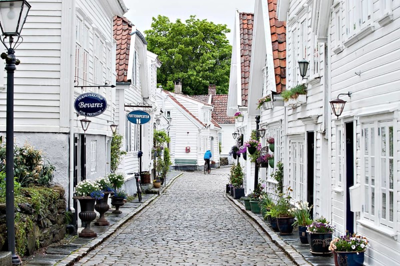 Gamle Stavanger Street, Old, 17th century, Stavanger, Rogaland, Norway, Europe