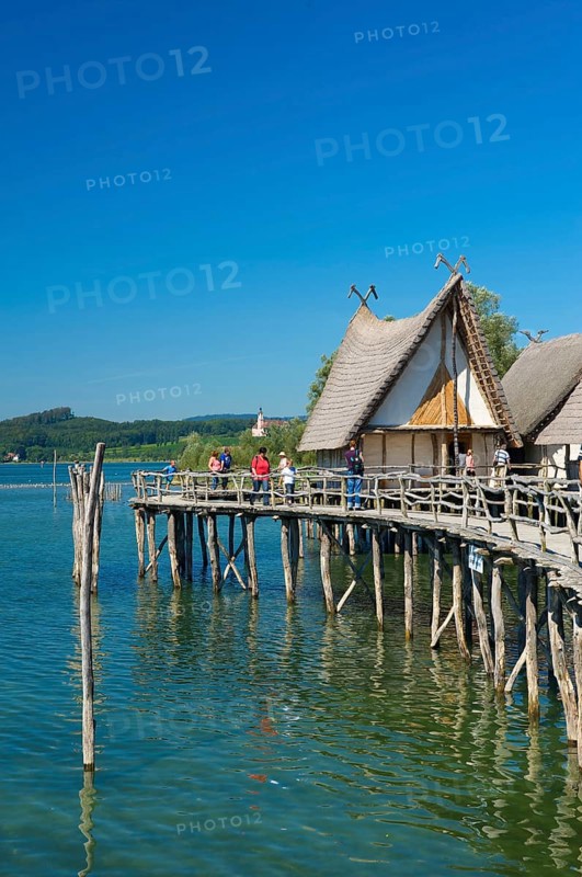 Lake Dwelling Museum in Unteruhldingen, Lake Constance, Baden-Württemberg, Germany, Europe