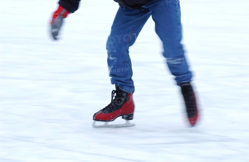 Ice Skating, Ice Rink near City Hall in Paris