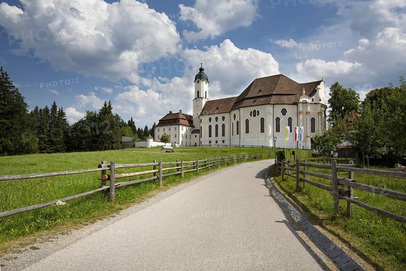 The Wieskirche in the Ostallgäu, Germany, Europe