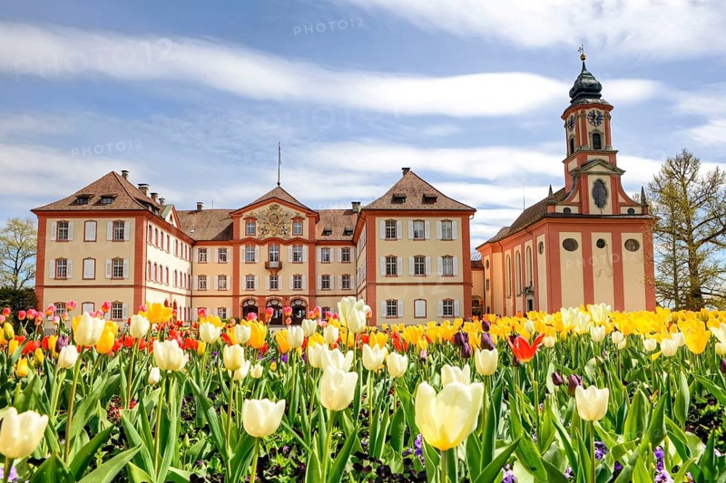 Mainau Castle, Flower Island, Lake Constance, Mainau, Baden-Württemberg, Germany, Europe
