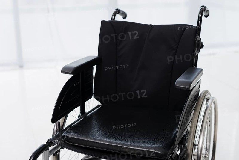 Close up empty wheelchair room