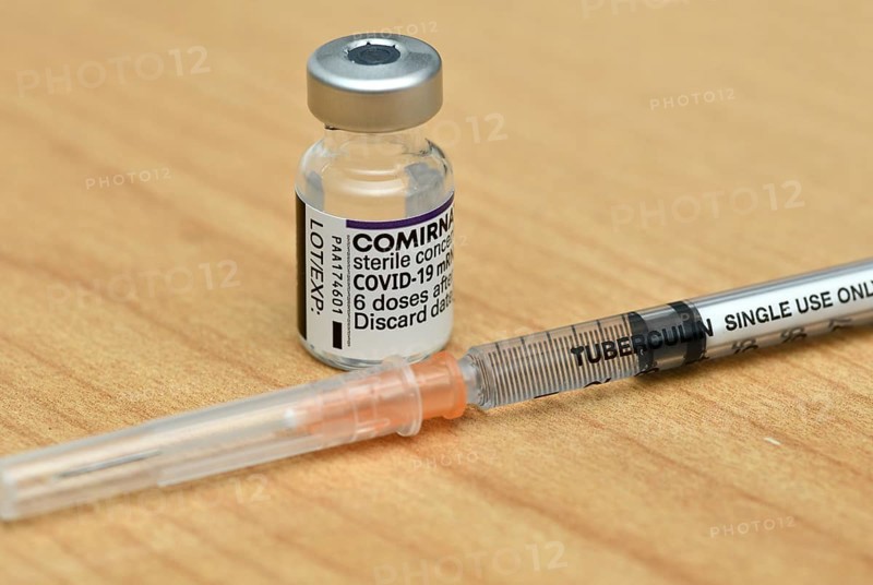 CHRISTCHURCH, NEW ZEALAND, NOVEMBER 23, 2021: A bottle of the Pfizer Covid-19 vaccine concentrate used during the Delta outbreak in New Zealand
