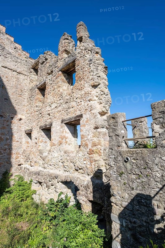 The Altbodman castle ruins on the Bodanrück, Bodman-Ludwigshafen, Constance district, Baden-Württemberg, Germany, Europe