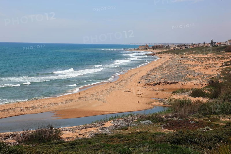 Sandy beach beach near Selinunte, Sicily, Italy, Europe