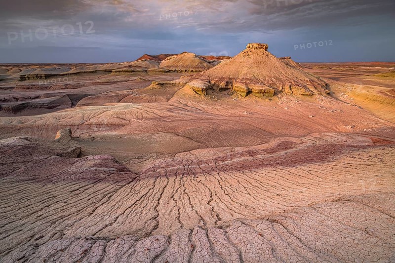 Landscape formation of Shar canyons. Gobi-Altai province, Mongolia, Asia