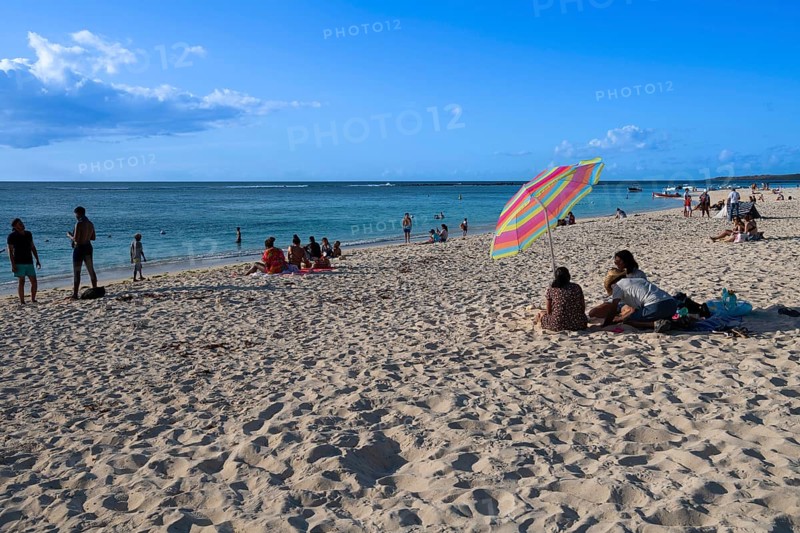 Evening mood, Flic en Flac, Beach, West coast, Indian Ocean, Island, Mauritius, Africa