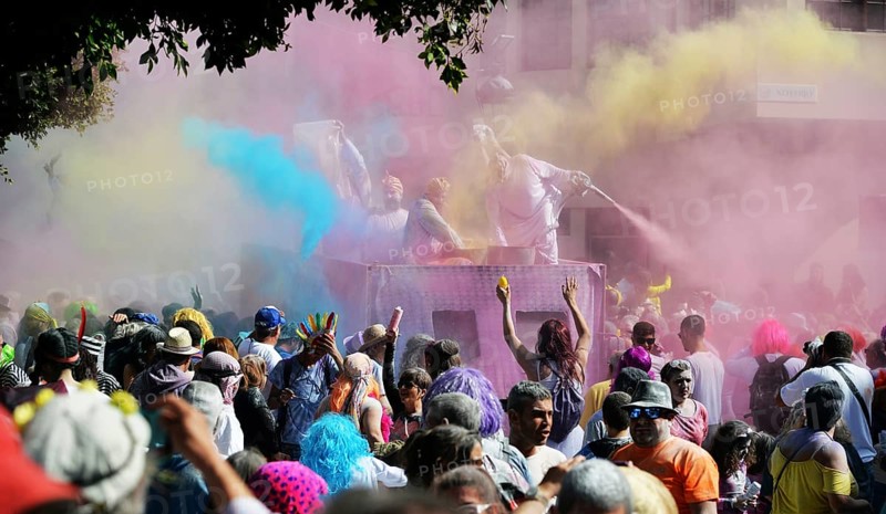 The traditional powder festival is an integral part of the carnival on La Palma, ESP, Spain, Canary Islands, La Palma, Europe