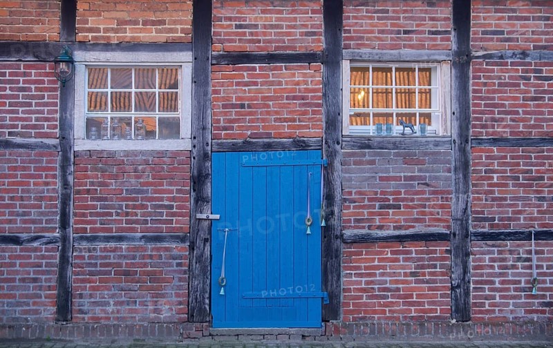 Half-timbered barn