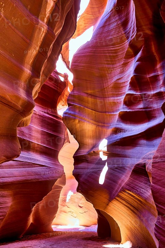 Majestic natural architecture of the Antelope Slot Canyon, Navajo Tribal Park, Arizona, USA, North America