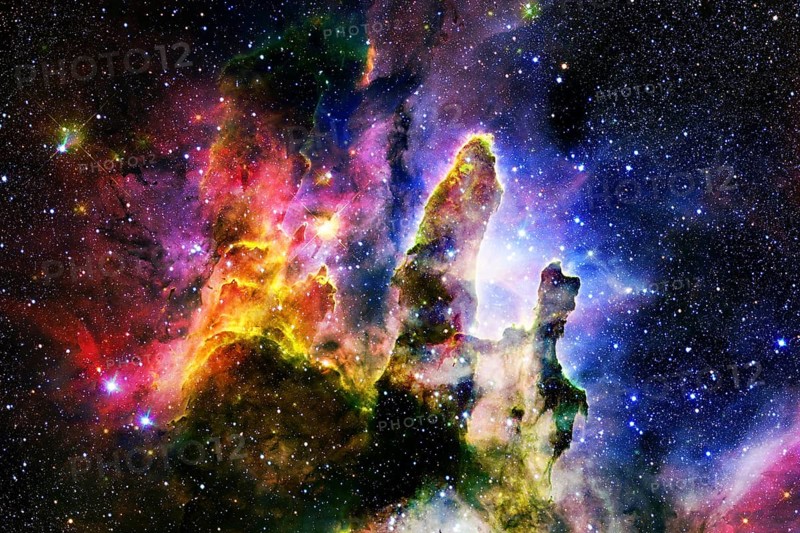 Outer space, cosmic landscape. Nebula. Elements of this image furnished by NASA