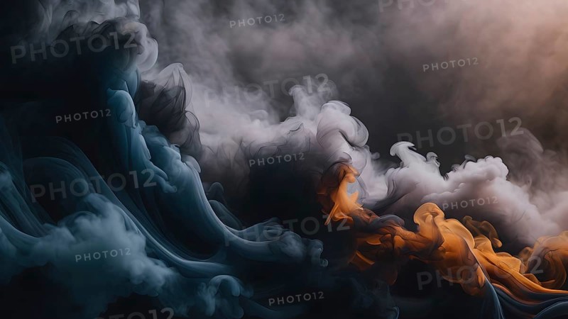 Creative Abstract fire smoke background. Abstract smoke waves Backgrounds. Abstract Backgrounds design. AI generated image