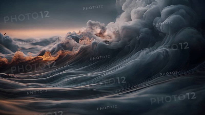 Creative Abstract smoke background. Abstract smoke waves Backgrounds. Abstract Backgrounds design. AI generated image