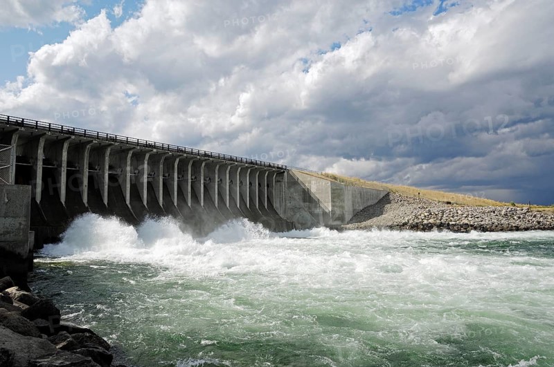 Jackson Lake Dam, Grand Teton National Park, Wyoming, USA, dam wall, North America
