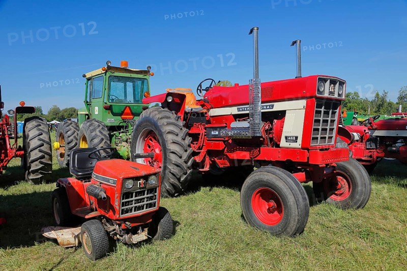 Vintage farm trucks, farm event, Hinchinbrook, Province of Quebec, Canada, North America
