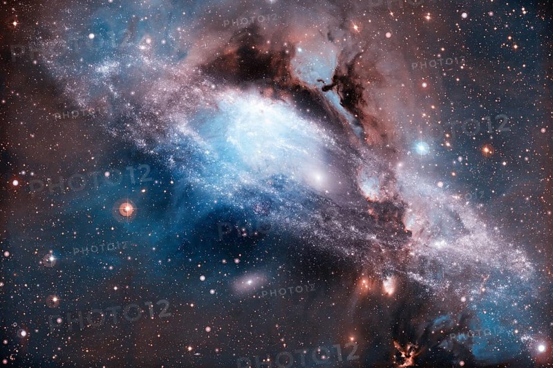 Incredibly beautiful galaxy in outer space. Black hole. Elements of this image furnished by NASA